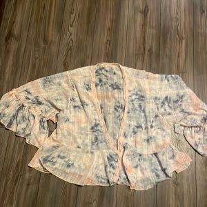 New without tags shawl sheer jacket o/s